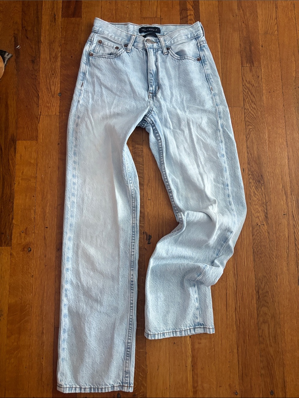 Aeropostale Light Blue Straight Leg Men's Jeans